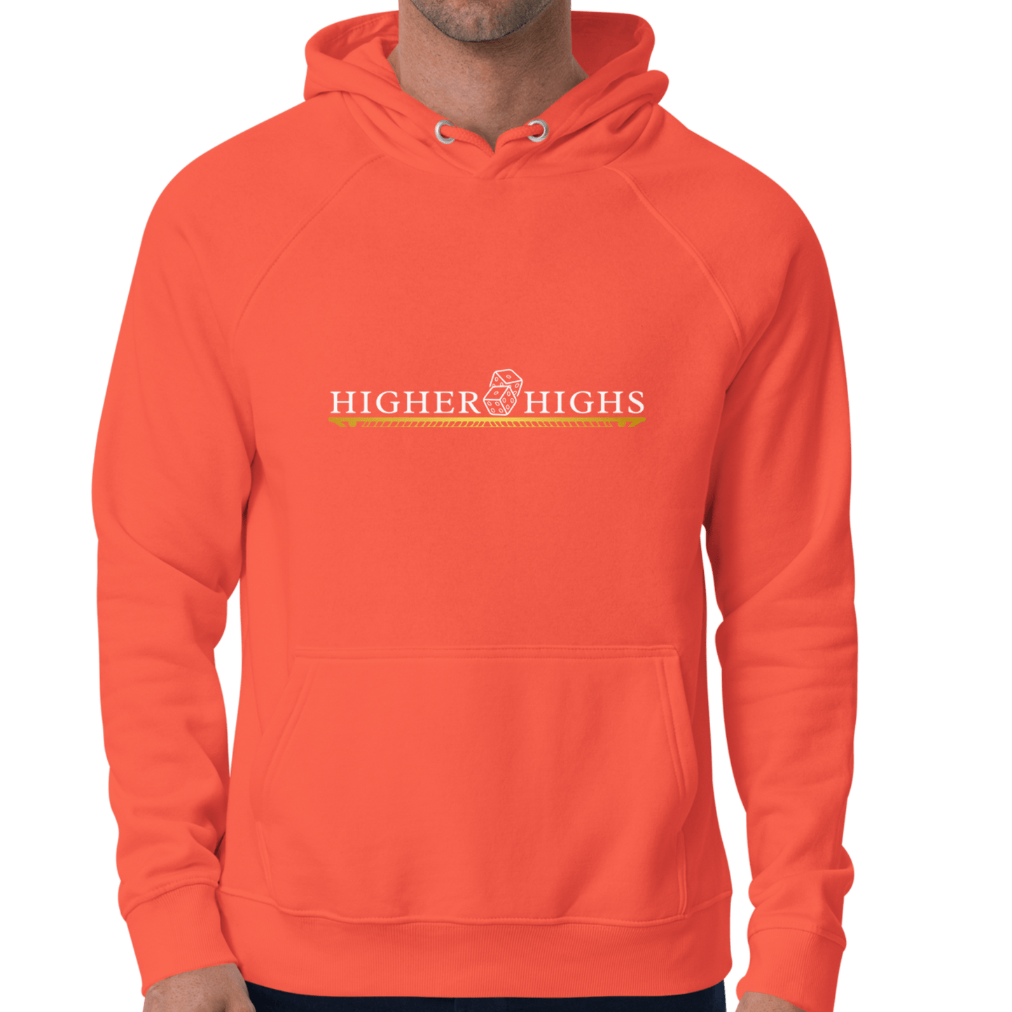 Soft and Cozy Pullover Hoodie in orange | Warmth and Comfort by Feel the Facts Apparel. buy now.