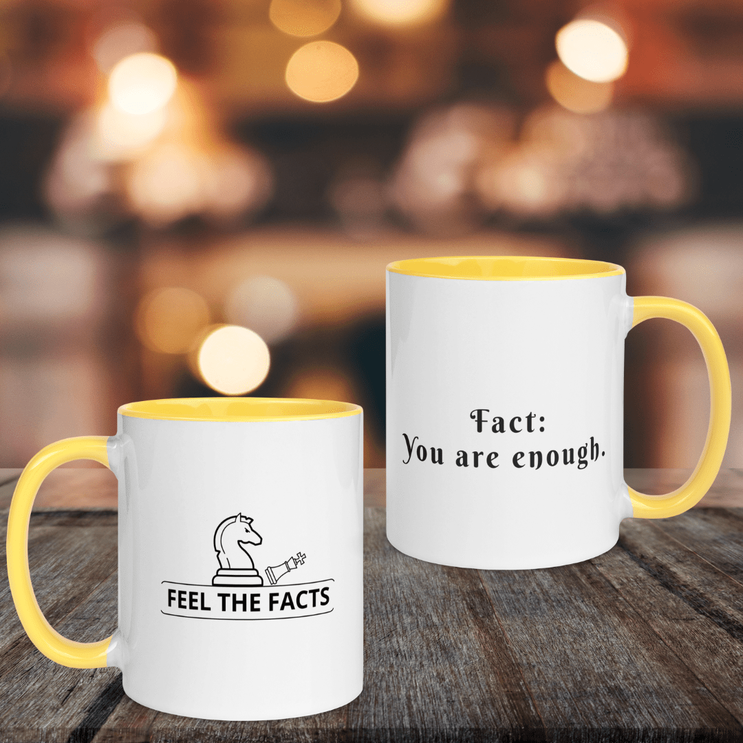 Motivational Mug| you are enough| Cognitive Lifestyle | Feel the Facts