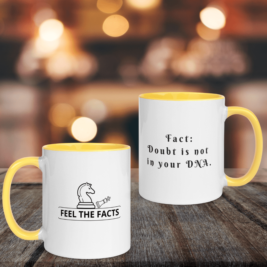 Mug|Doubt is not in your DNA| Motivational Mug| No Doubt| Cognitive Lifestyle | Feel the Facts