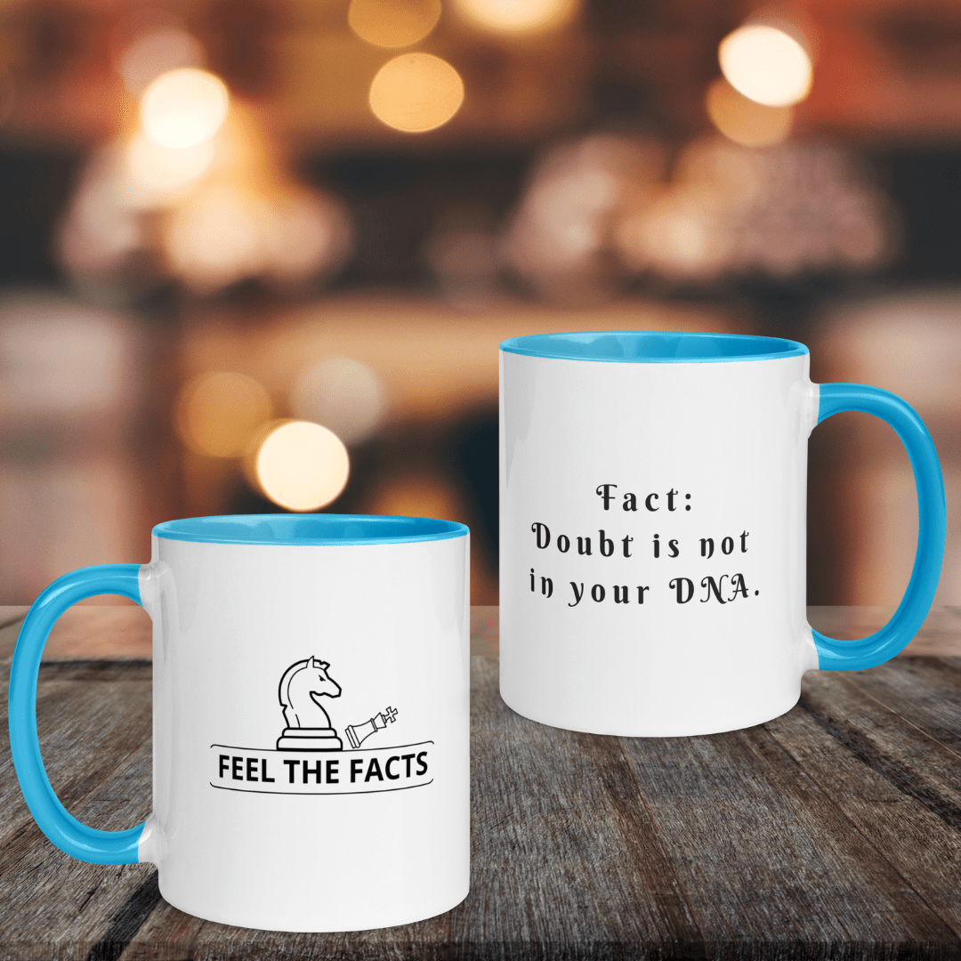 Mug|Doubt is not in your DNA| Motivational Mug| No Doubt| Cognitive Lifestyle | Feel the Facts